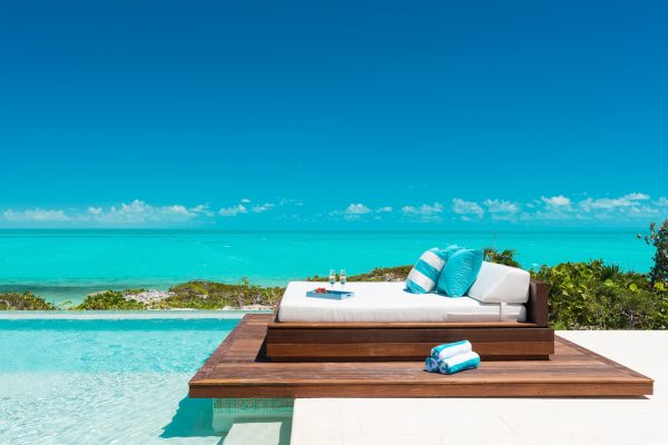 luxury vacation villa rental turks and caicos islands sandy shore aguaribay-14