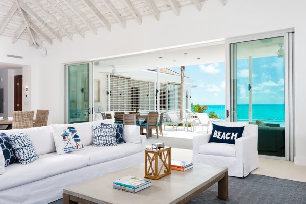 luxury vacation villa rental turks and caicos islands sandy shore aguaribay-3