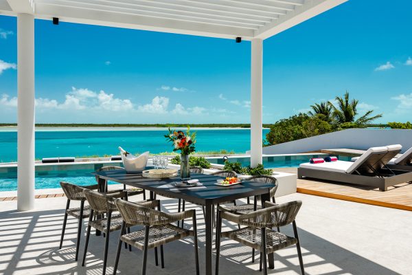 luxury vacation villa rental turks and caicos islands sandy shore bash-26