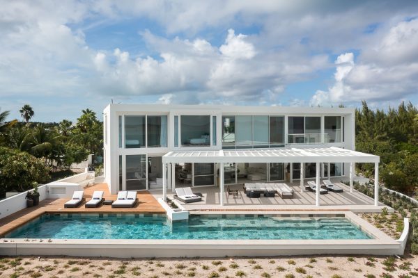 luxury vacation villa rental turks and caicos islands sandy shore bash-32