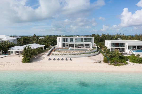 luxury vacation villa rental turks and caicos islands sandy shore bash-36