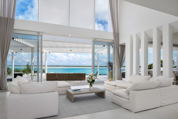 luxury vacation villa rental turks and caicos islands sandy shore bash-6